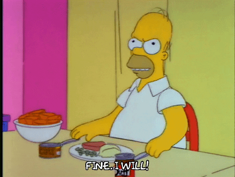homer simpson eating GIF