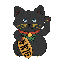 Maneki Neko Lucky Cat Sticker