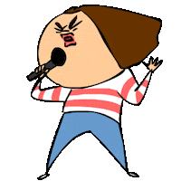 party singing Sticker by bimay