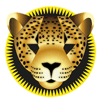Jungle Jaguar Sticker by CATALINA ESTRADA