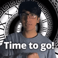 Time to go!
