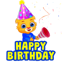 Happy Birthday Sticker by Lucas and Friends by RV AppStudios