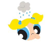 Sad Powerpuff Girls Sticker by Cartoon Network