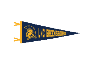 Blue And Gold Sticker by UNCG