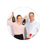 Couple Wine Sticker by Wijnen Moniez