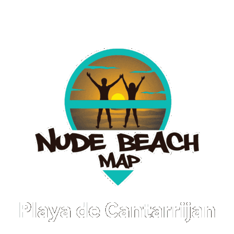Cantarrijan Sticker by nudebeachmap