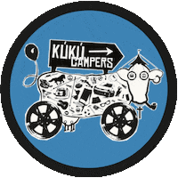 KuKuCampersEhf iceland camper campervan reykjavik Sticker