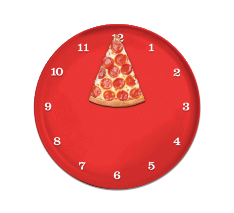 daylight saving time pizza STICKER