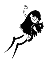Spooky Sticker by Motherbrainart