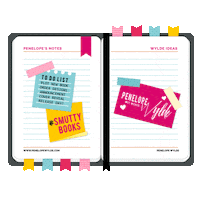 Sticky Notes Pink Sticker by Penelope Wylde