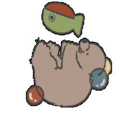 marble01 giphygifmaker くま さけ ビクマ Sticker