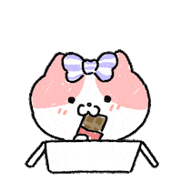 rangd_darng love art cat illustration Sticker