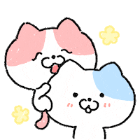 rangd_darng love art cat illustration Sticker