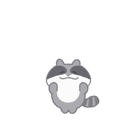Lucy Raccoon Sticker