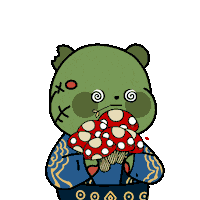 Nft Eating Sticker by Kanpai Pandas