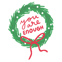 sarahalleyn christmas mental health self care self love Sticker