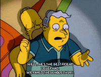 homer simpson larry burns GIF