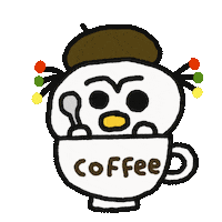 Tired Coffee Sticker
