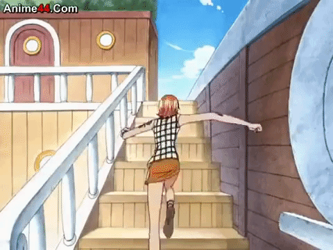 one piece running GIF