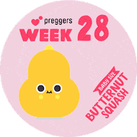 Butternut Squash Baby Sticker by Preggers