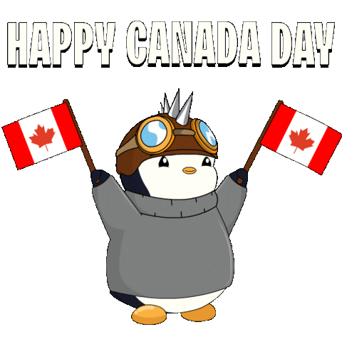Canadian Flag Sticker by Pudgy Penguins