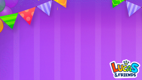 Happy Birthday Celebration GIF by Lucas and Friends by RV AppStudios