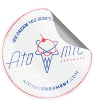 AtomicCreamery ice cream icecream icecreamlover ice cream lover Sticker