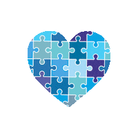 Heart Autism Sticker by Fundacja Teraz Wy