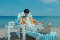 Jin Bts Beach GIF