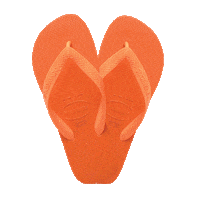 havaianasapac love happy heart orange Sticker