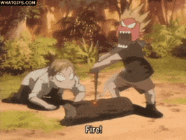 angry fire GIF
