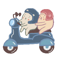 Motorcycle 出去玩 Sticker