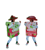 BEMJAM fight mascot fighting fruits Sticker