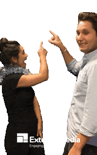 Happy Fun Sticker by Exterion Media NL