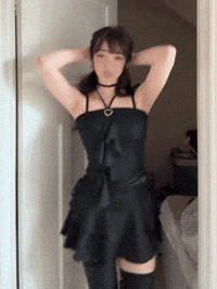 Beautiful Girl Flirting GIF