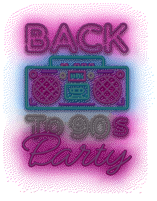 24mediagr giphyupload party 90s om Sticker