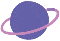 Planet Saturn Sticker