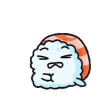 Emoji Sushi Sticker by Bel Diniz
