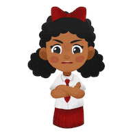 dafalulu girl angry purple student Sticker