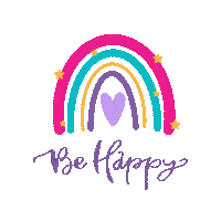 Happy Rainbow Sticker by KathieKreativ