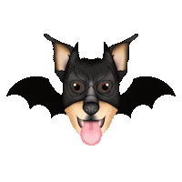 Hercules The Warrior Dog Sticker by zoopeez