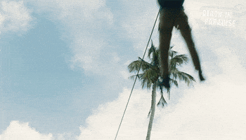 Zoom Zipline GIF by Death In Paradise