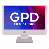 gpd_filmstudio logo computer graphic design screen Sticker