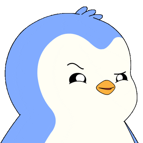 Who Is It What Sticker by Pudgy Penguins