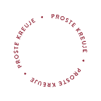 proste_kreuje red marketing circle pr Sticker