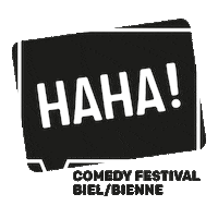 hahacomedyfestival comedyfestival bielbienne hahacomedyfestival comedyfestivalbiel Sticker