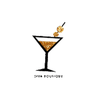 divaboutiqueonline drink cocktail martini diva boutique Sticker