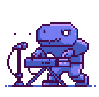 Omatarox music pixel rock pixel art Sticker