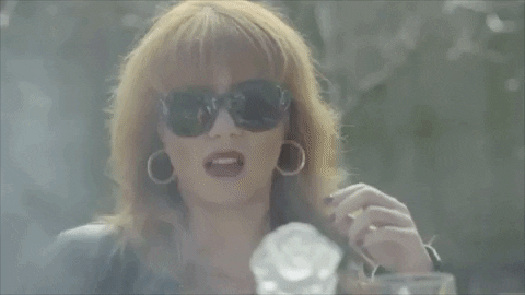 lindajeantheactress giphyupload no sunglasses smoke GIF