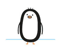 tinygraphy winter cold freeze pinguin Sticker